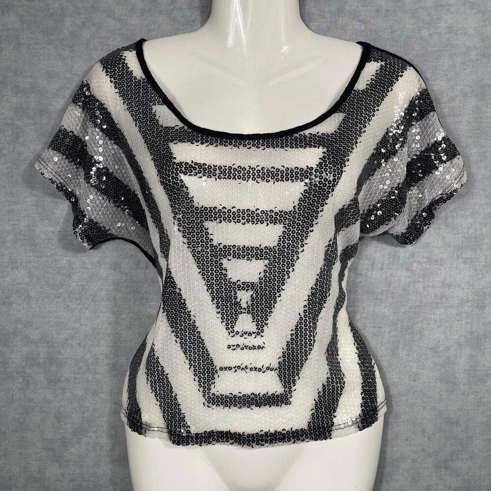 Charlotte-russe Women's Black and Grey Vest